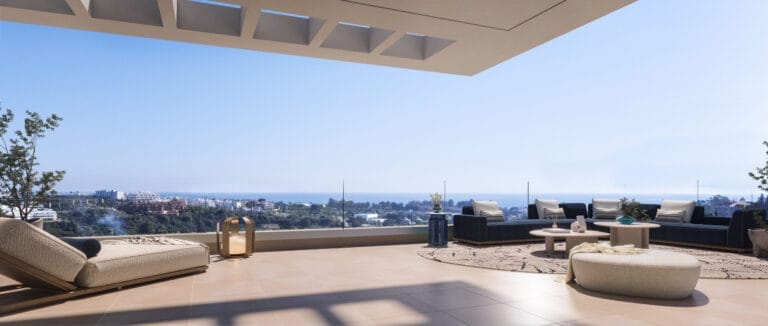 Splendid newly built penthouse with sea views in Estepona