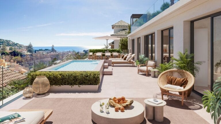 Villa-like duplex in Monte Sancha: signature design by the sea, El Limonar, Malaga