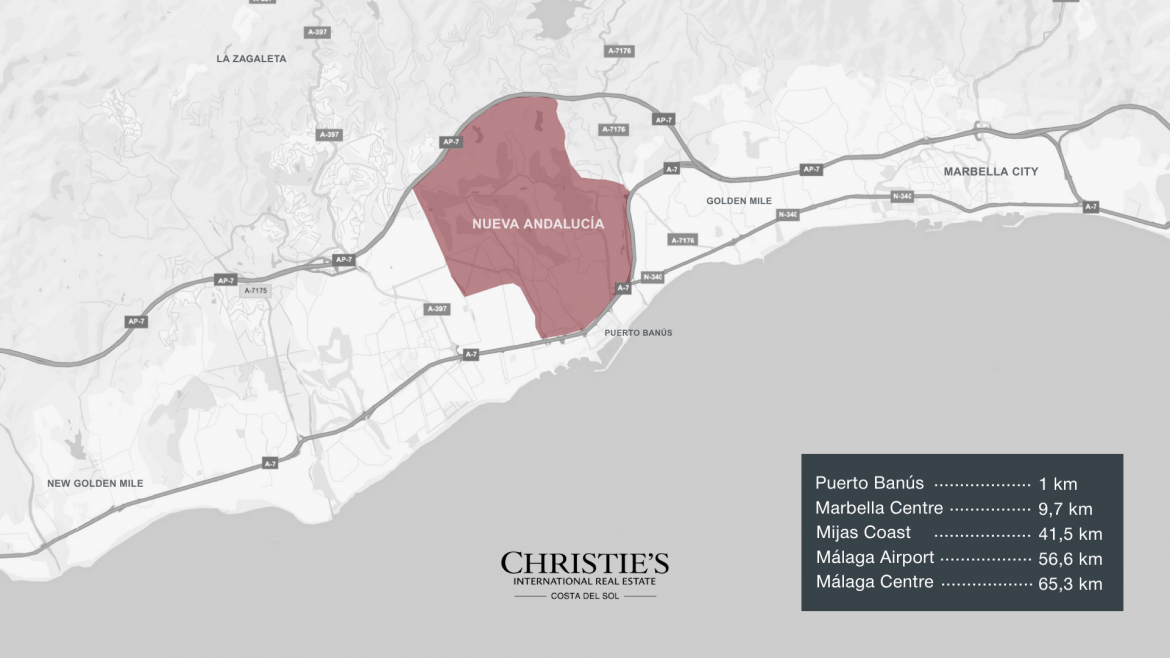 nueva andalucía map