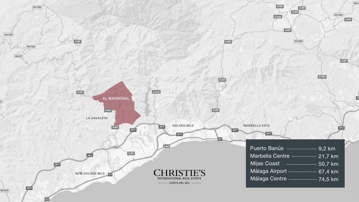 el madroñal map