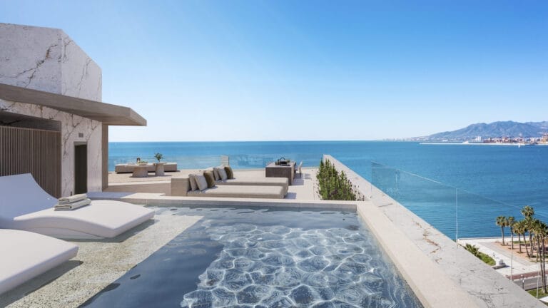 Modern penthouse with stunning views in Pedregalejo Morlaco, Málaga East