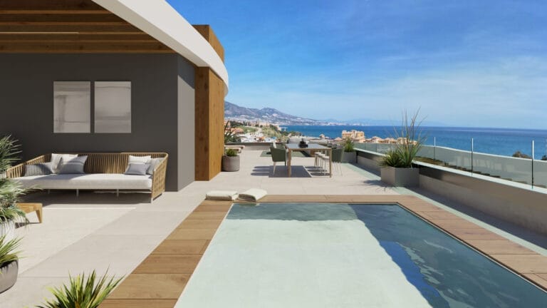 Penthouse with spectacular panoramic sea view terrace, Mijas Costa