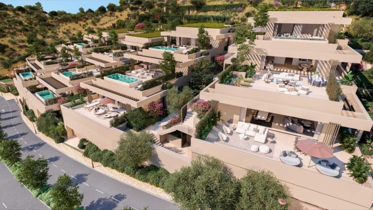 Single floor sky villa in a prestigious community with unrivalled views in Benahavís