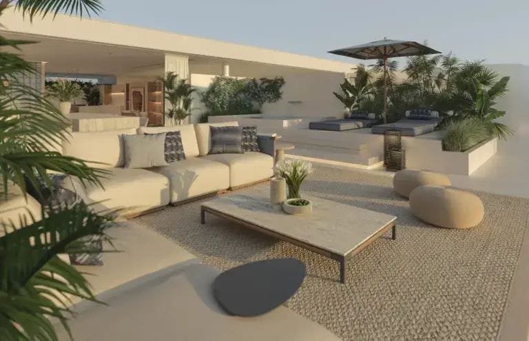 Contemporary three-bedroom penthouse with rooftop solarium and jacuzzi, Estepona