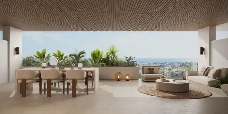Exceptional duplex penthouse with rooftop outdoor living in Estepona