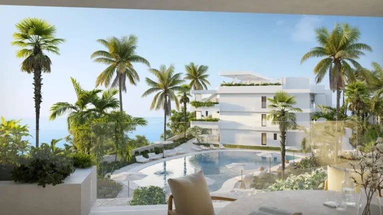 Elegant contemporary off plan apartment with private terrace in Estepona