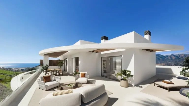 New and exclusive sea view residences located in Cerrado del Águila, Mijas