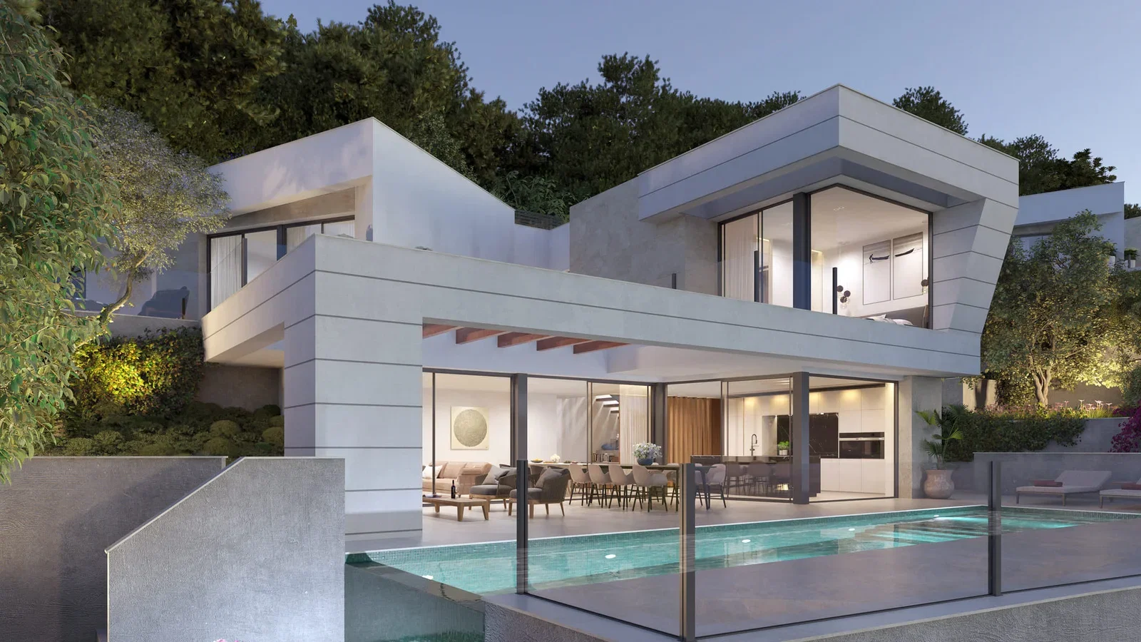 Contemporary hillside villa with panoramic views in Pinares de San Antón, Málaga Contemporary hillside villa with panoramic views in Pinares de San Antón, Málaga