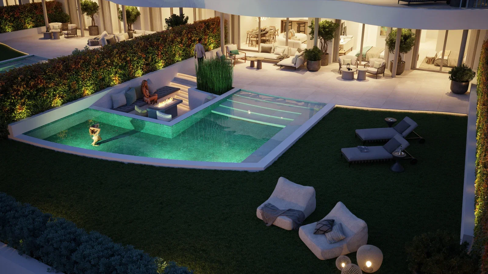 Luxurious apartment with private garden and pool in gated community in Benahavís Luxurious apartment with private garden and pool in gated community in Benahavís