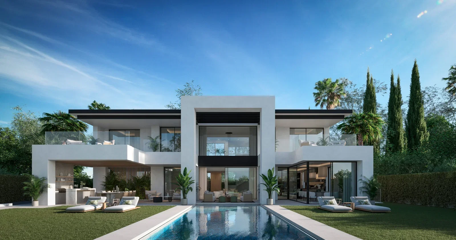 Modern villa with spacious garden in Bel Air, New Golden Mile Modern villa with spacious garden in Bel Air, New Golden Mile
