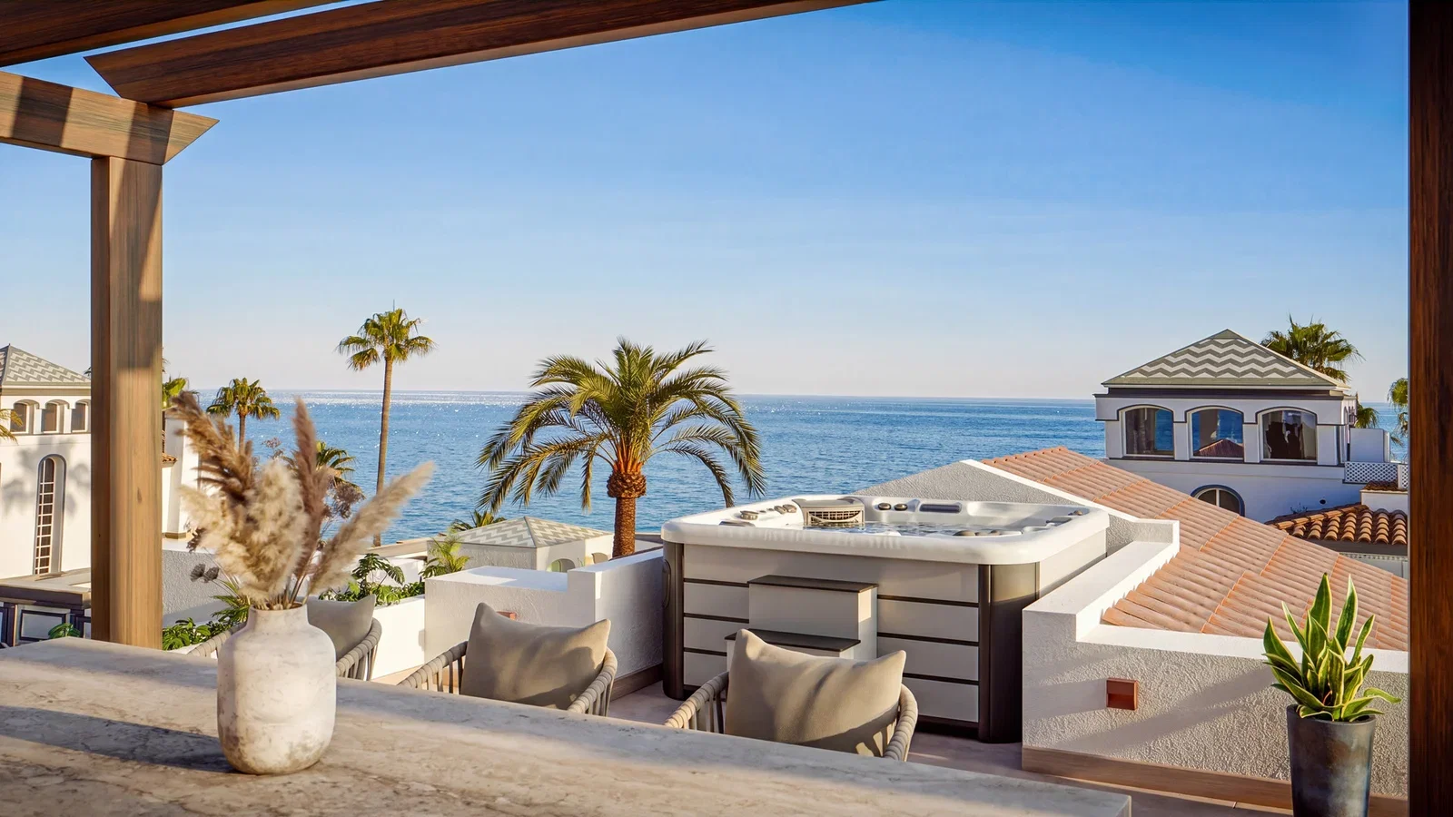 Impressive penthouse in Dominion beach with direct sea access, New Golden Mile, Estepona Impressive penthouse in Dominion beach with direct sea access, New Golden Mile, Estepona