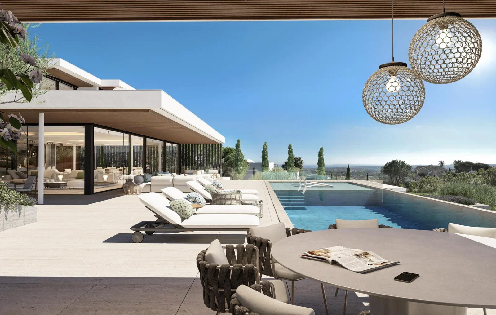 Architectural villa with Infinity pool and panoramic sea views in La Reserva, Sotogrande Architectural villa with Infinity pool and panoramic sea views in La Reserva, Sotogrande